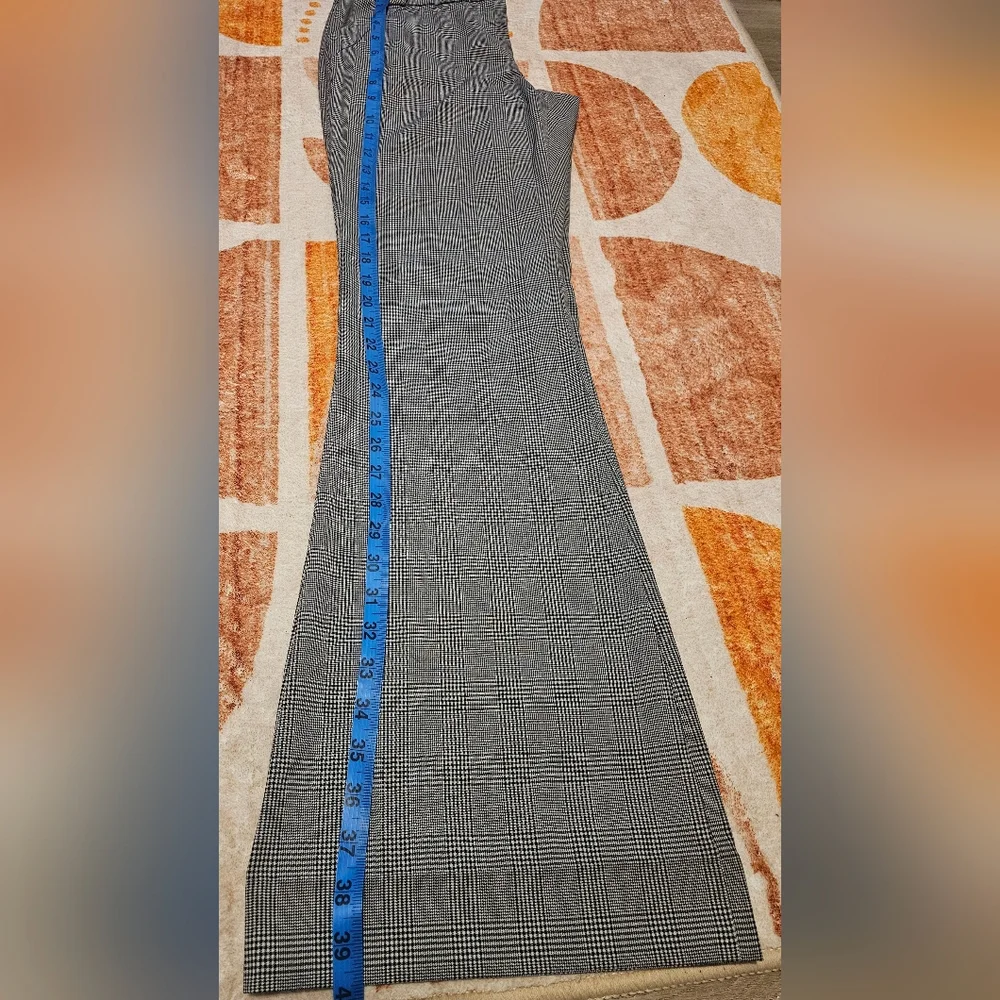 The Limited Cassidy Fit Women's Gray & Black Plaid Wide Leg Trousers Sz 2 - Picture 10 of 13